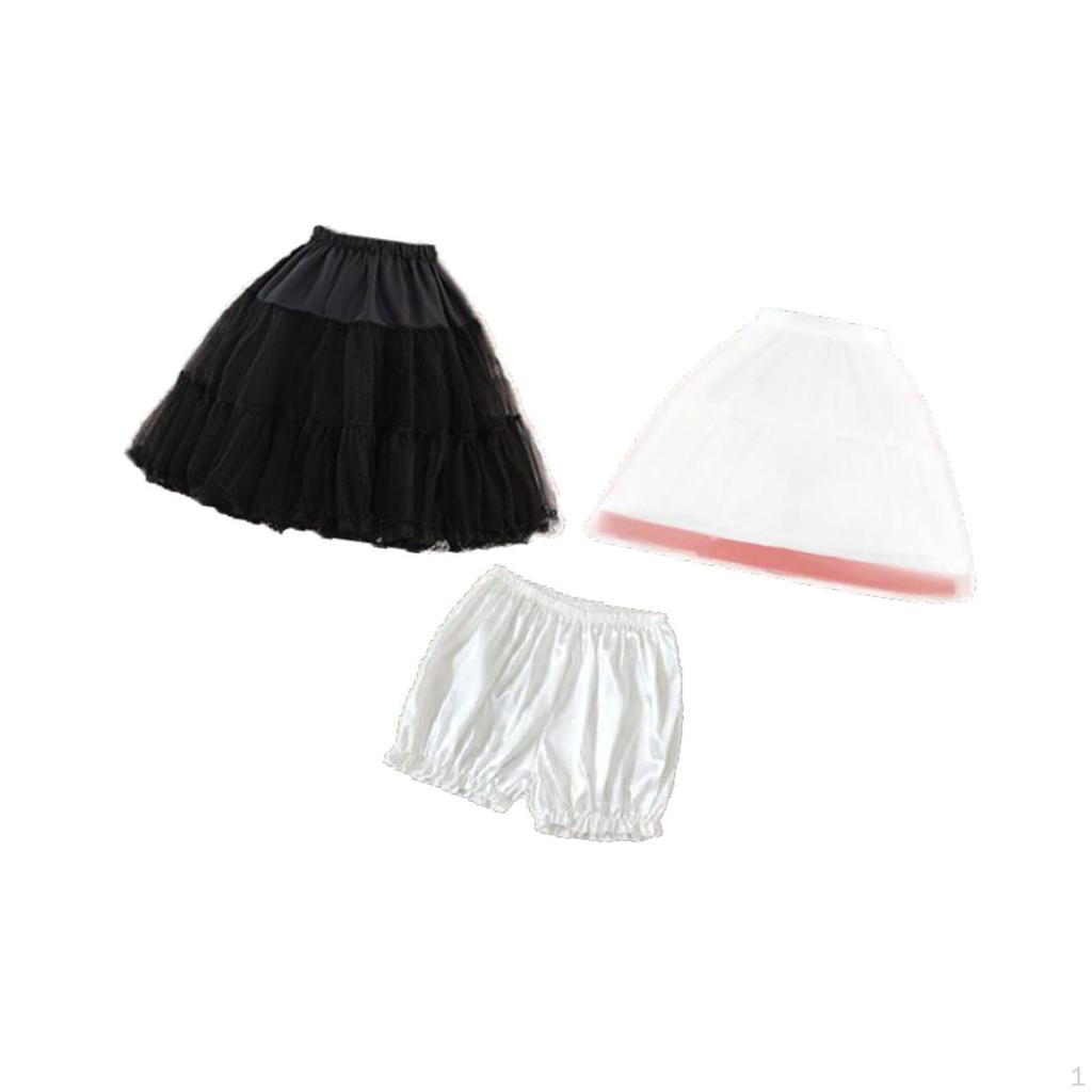 Women Petticoat Skirt Adjustable Hoop for Stage Performance Girls