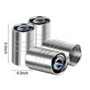 4PCS Metal Valve Caps For Volvo XC60 XC40 XC90 S60 S90 V60 V90 EX30 EX90 XC70 C40 EM90 Car Tire Stem Caps Auto Accessories