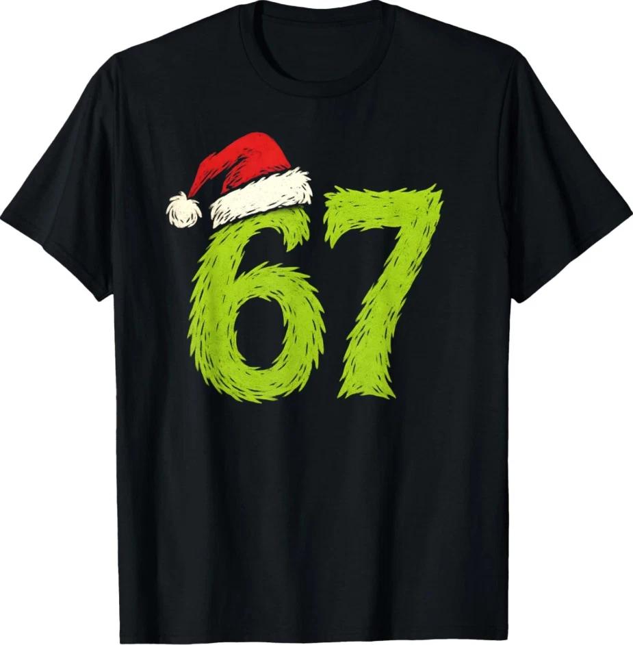 Funny 67 Christmas Tee, Six Seven Meme 6 7 Design Unisex, T-Shirt M