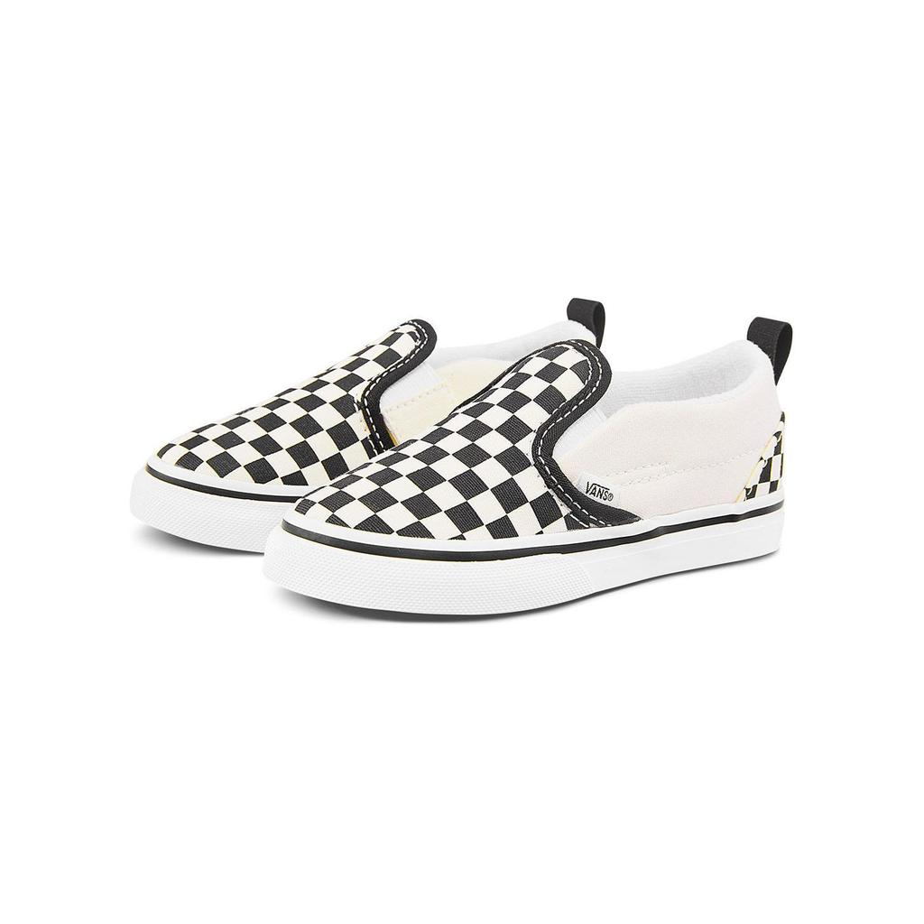 Vans Classic Slip-On V TD Checkerboard - Black White Baby Sneakers VN0A34885GX