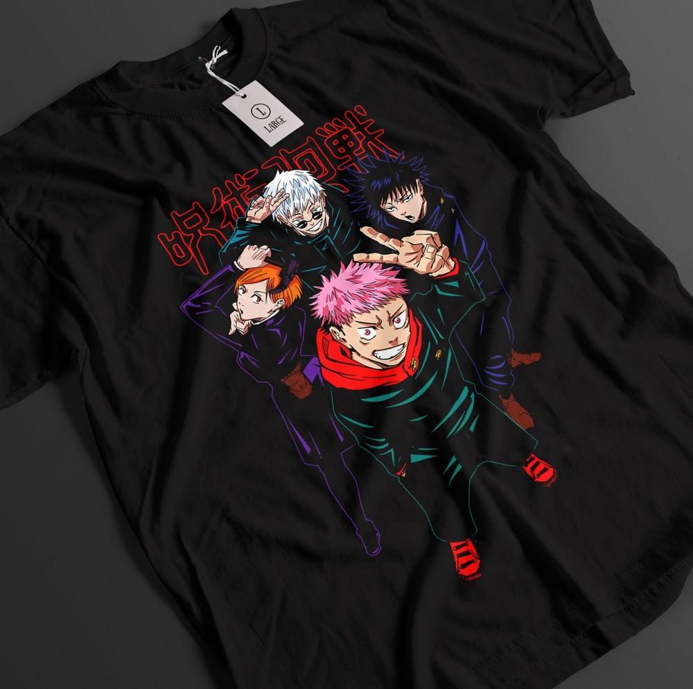 Jujutsu Kaisen Shirt Gojo T-Shirt Itadori Top Nobara Tshirt JJK Anime Megumi Tee