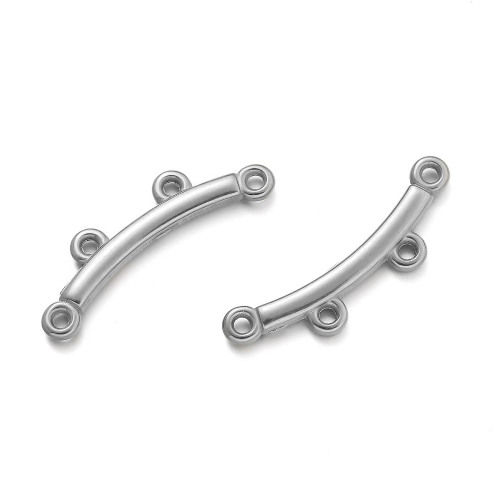 

5pcs Stainless Steel Necklace Bracelet Layer Pendant Bail Connector Clasp for DIY Jewelry Making Multi Strand Clasp Accessories