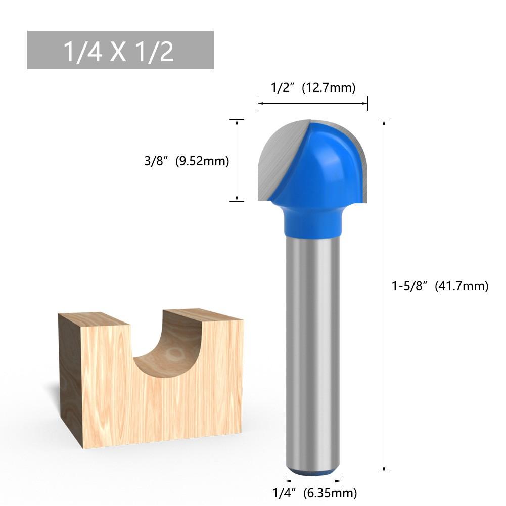 Upgrade Your Router Collection with Round Bottom Router Bit 6 35mm Shank