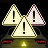 2/4pcs Triangle Warning Reflection Sticker, Safety Warning Sticker, Suitable for Motorcycles, Bicycles, And Outdoor Use