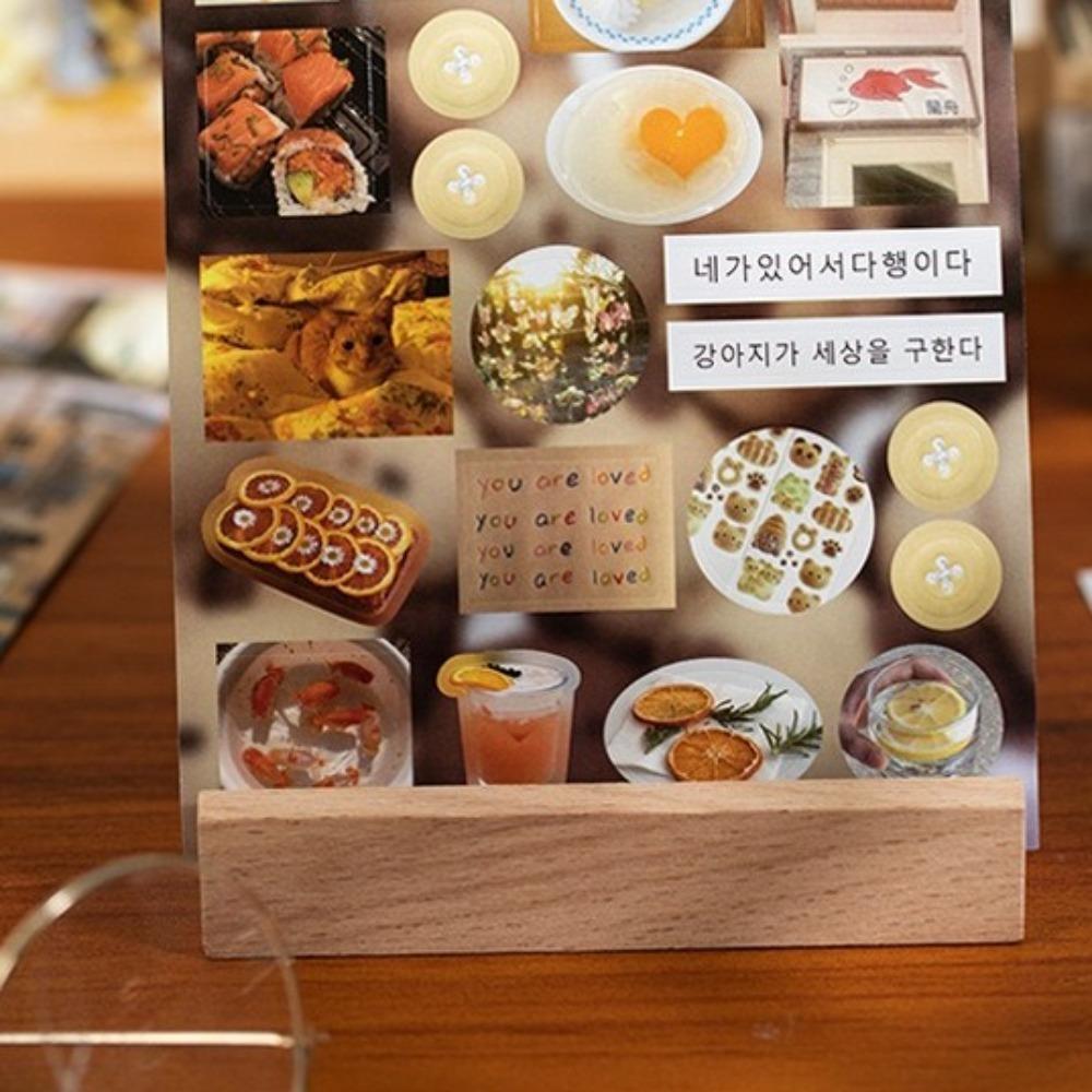 20PCS Retro Memo Pads Material Stickers MINKYS Scrapbook Decoration Paper  Photo Frame Album Decor