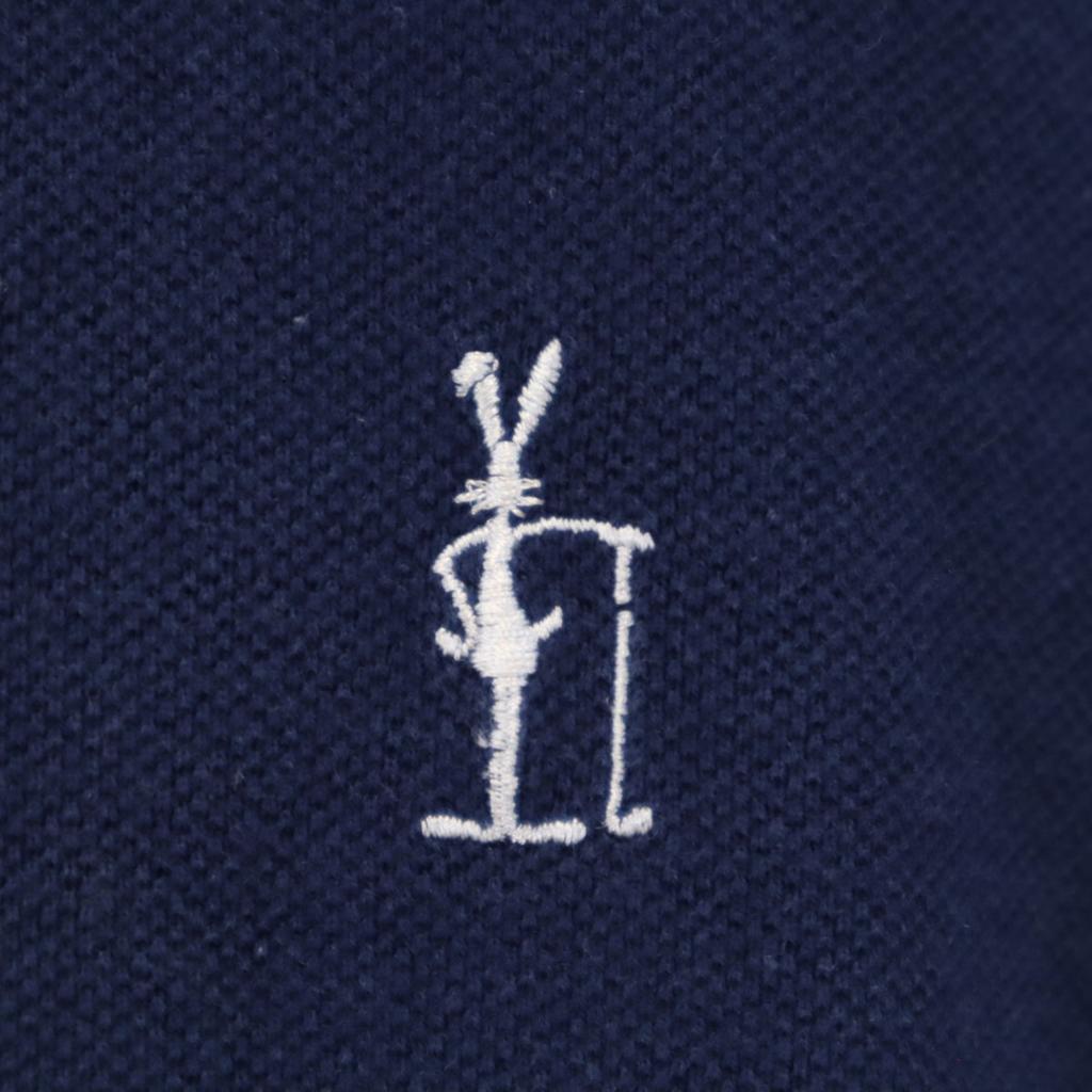 PEARLY GATES made in Japan Short sleeve Polo shirt 6 Navy Fawn Men's Used