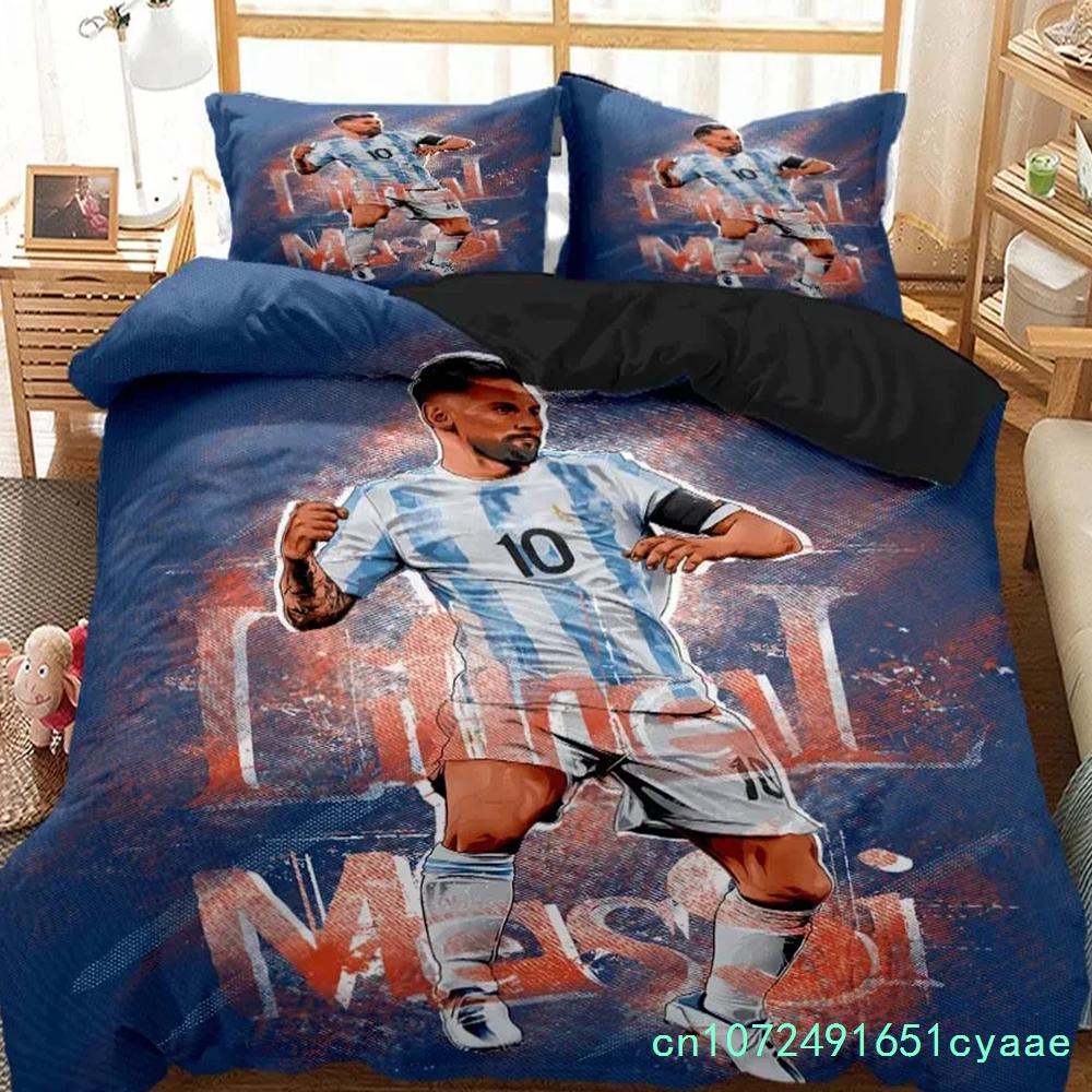 3D Print Football Star NO.10 Bedding Set Boys Girls Twin Queen Size Duvet Cover Pillowcase Bed Adult Home Textileextile