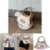 Cartoon Small Cat Pu Crossbody Bag For Girls Daily Use And School Commuting