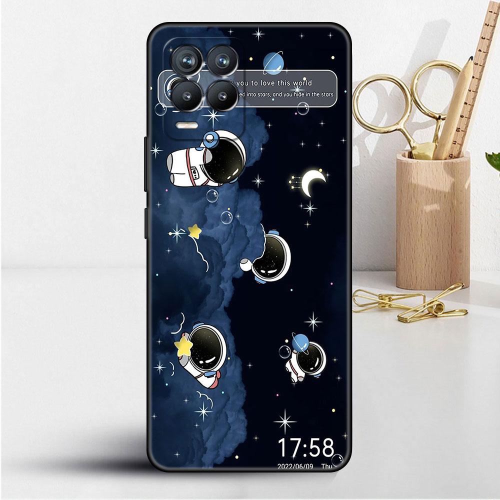 

Чехол для Realme 8 C21y GT Neo 2 3 8i C21 7 C11 6 C12 C35 C3 GT 9 Pro C12 Master Funda, чехол для телефона «Астронавт Вселенная» Realme 8i