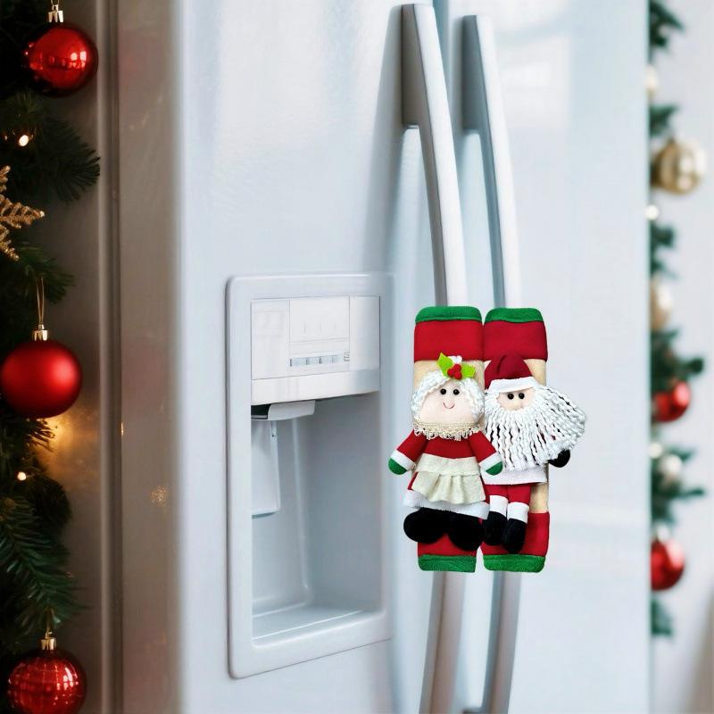 Christmas Refrigerator Handle Cover and Ornament
