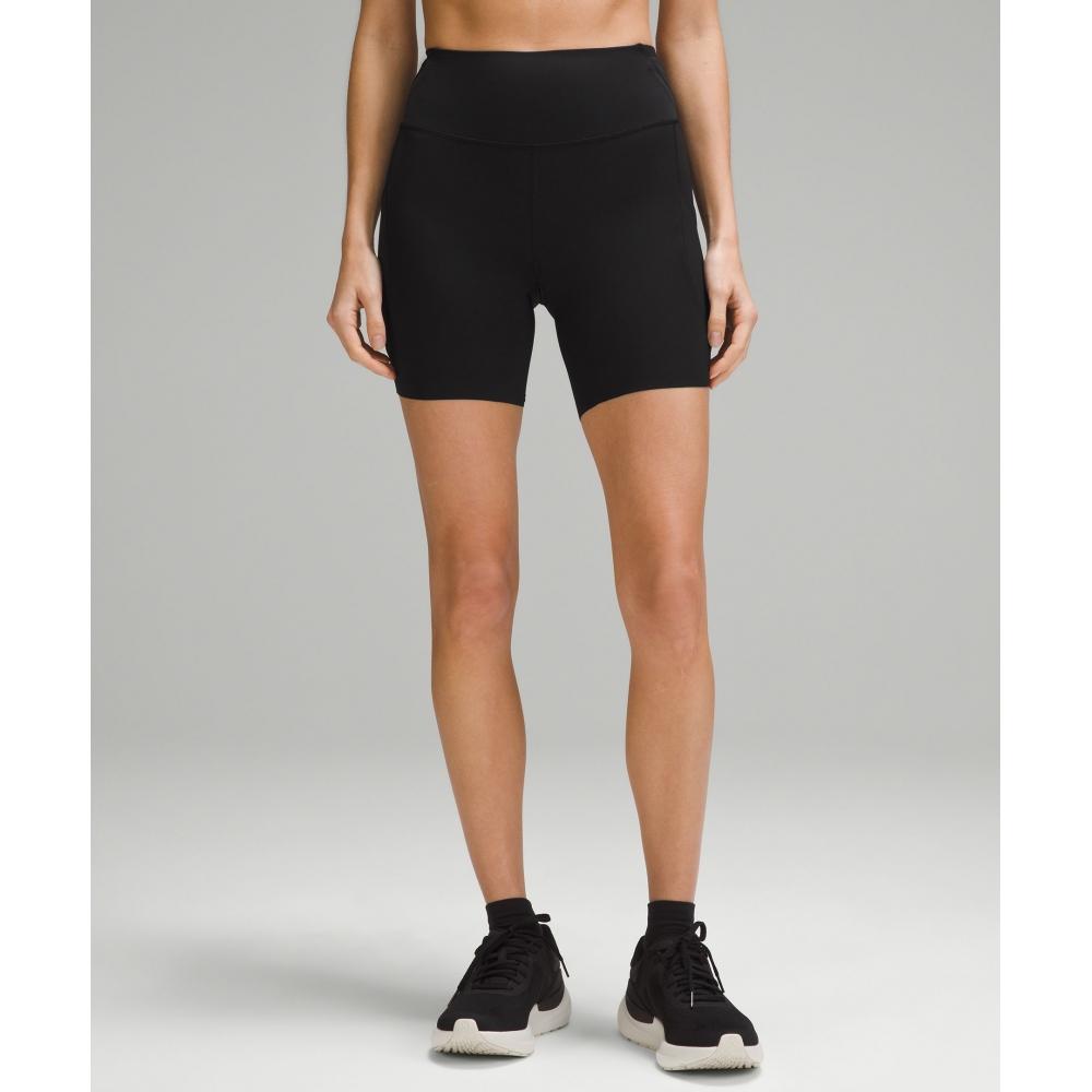 

Lululemon Fast And Free High Rise Shorts 6 Pockets Black 4/6
