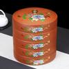 Tea Cake Storage Box Multi-Layer Ceramics Sealed Tank Snack Storage Case Elegant Printing Tea Caddy  Nut Coffee Bean Organizer