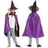 Witch Caps Pumpkin Witch Hats Children Cosplay Costumes Performance Clothes Halloween Cloak Sets