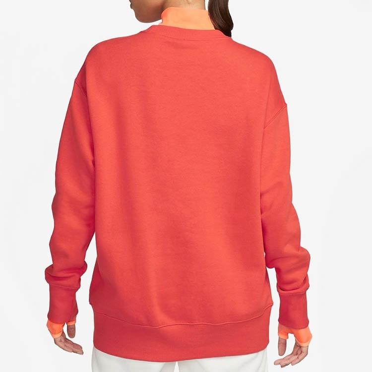 Nike Sweatshirts Women's Red Crew Neck Moderate Regular DQ5734-633