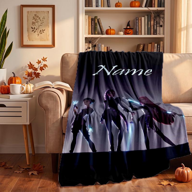 HUNTRIX Custom Flannel Blankets Soft Warm Cozy Throws for Home Decor Holiday Gifts