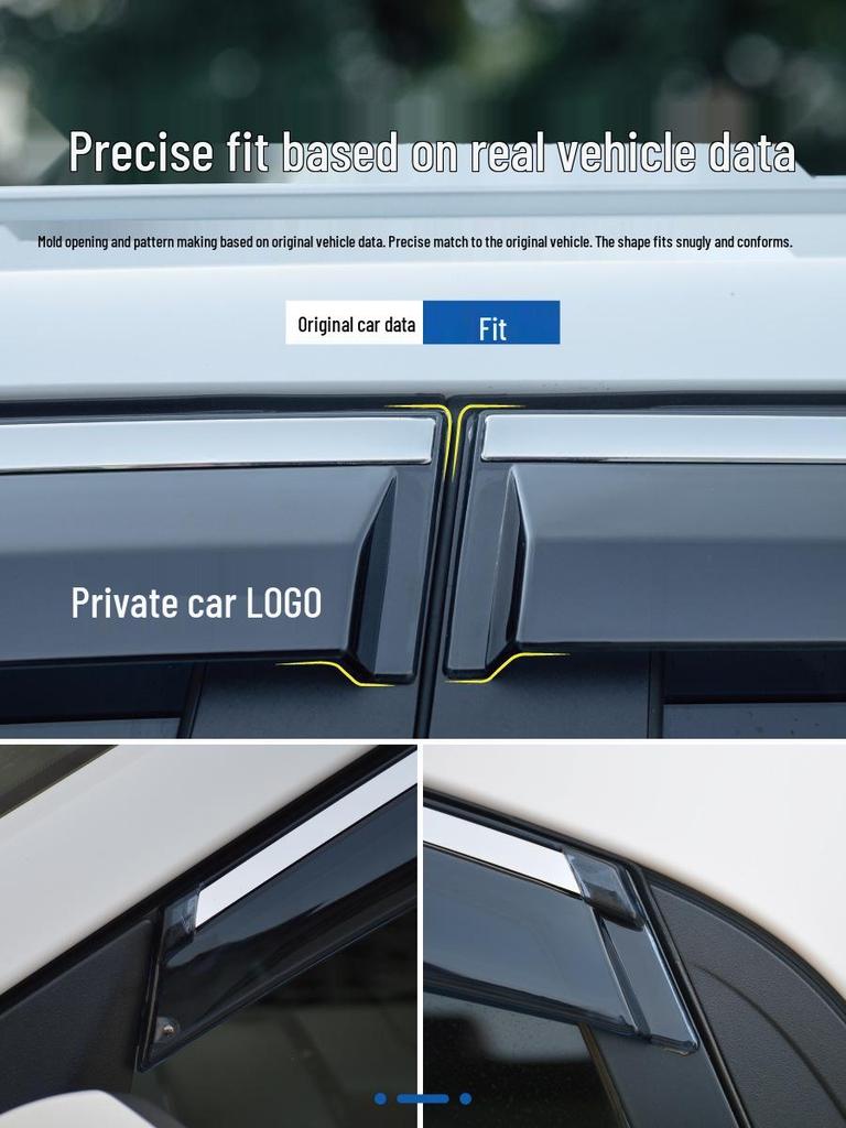 Geely Car Window Rain Shields - Fits Mini, Haoyue, Boyue, Xingyue, and Panda Models.