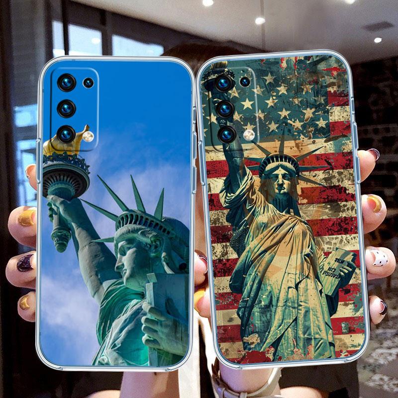 IK66 Statue of Liberty Phone Case for Motorola Moto G10 G20 G30 G31 G32 G34 G35 G41 G42 G50 G51 G52 G55 G60 G60S G62 G71 G72 G75