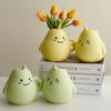 Simple Home Decoration Crafts Resin Pear Shape Flower Vase Interior Table Ornaments Decor Flowerpot Office Desk Accessories