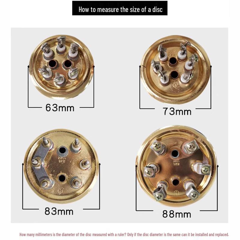Red Copper Electric Heating Tube for Commercial Boilers