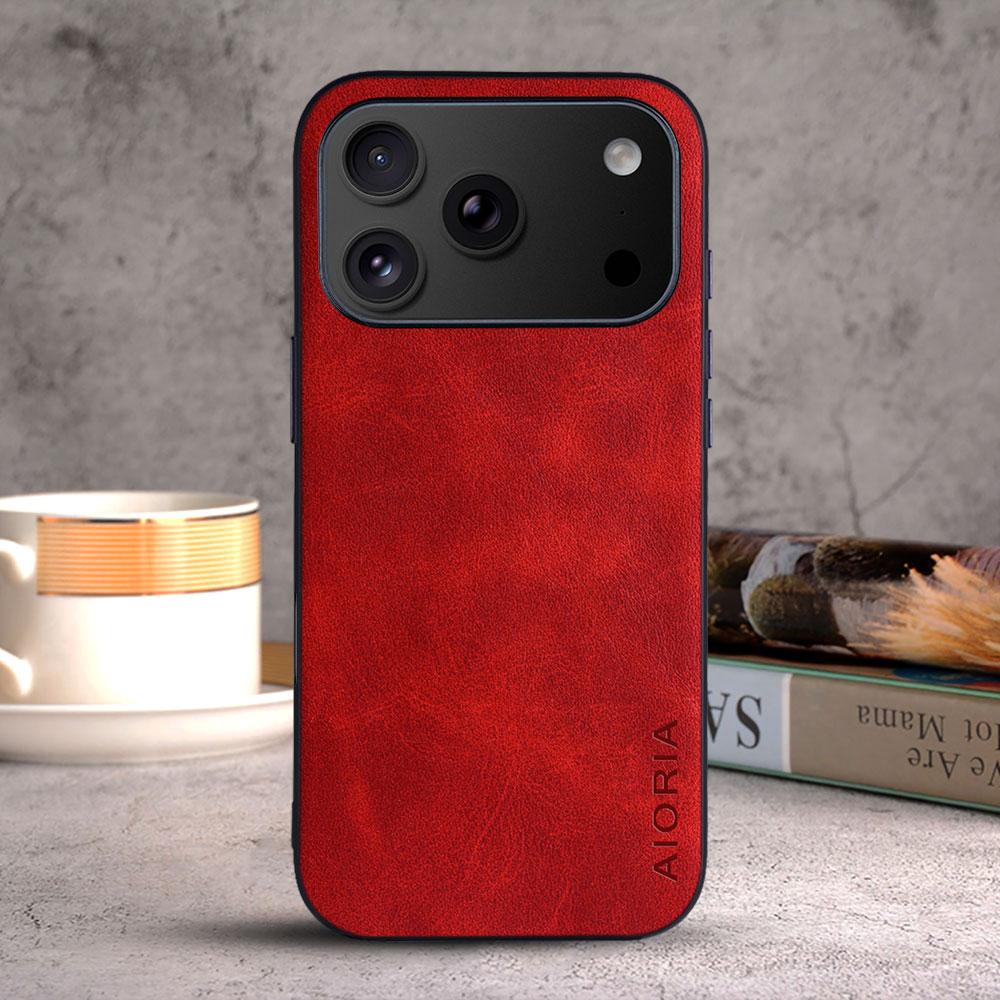 Case for IPhone 18 Pro Max Coque Luxury Vintage Leather Cover Funda for Iphone 18 Pro Max Case Capa