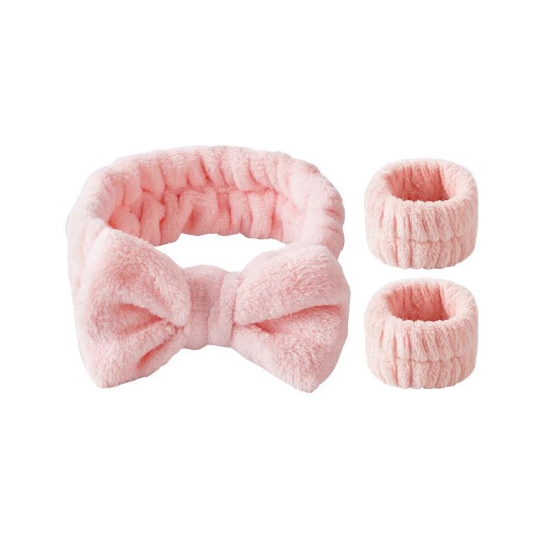 2024 Women's Absorbent Face Washing Set: Anti-Wet Hair & Wrist Headbands
