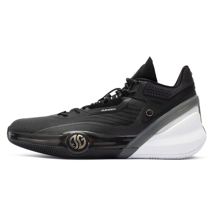 361 AG3 Aaron Gordon 3 Cushioning, Wear Resistant Mid Top Performance Basketball Shoes Men's Obsidian Black 572241106-1