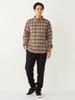 Ships Colors Men's Machine Washable Flannel Button-Down Shirt, Brown, Size XL, 211150013