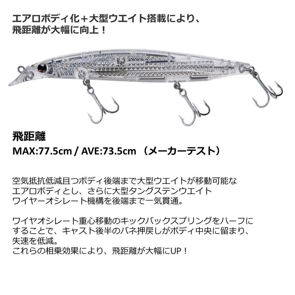 Daiwa Shoreline Shiner Z Vertis LI Chart Head Inakko Lure with Laser Impact R125F-LI