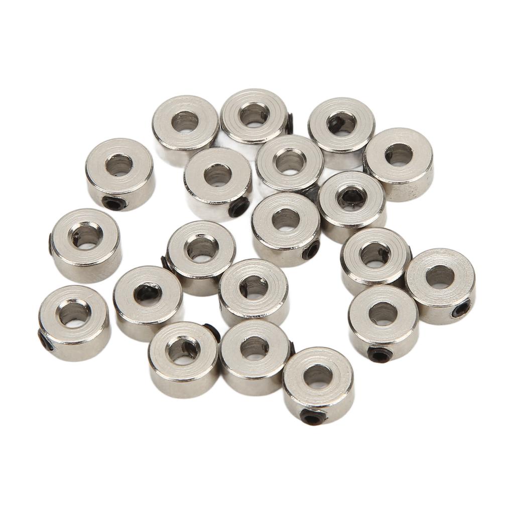 20Pcs RC Plane Landing Gear Stopper Set Wheel Collar 3.1mm Stainless Steel Exquisite Craftsmanship