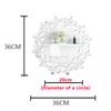 20 cm sirkulært speil veggklistremerke Akryl speildekorasjoner Tak dekorativt speil for rom Bad moderne hjemmedekorasjon