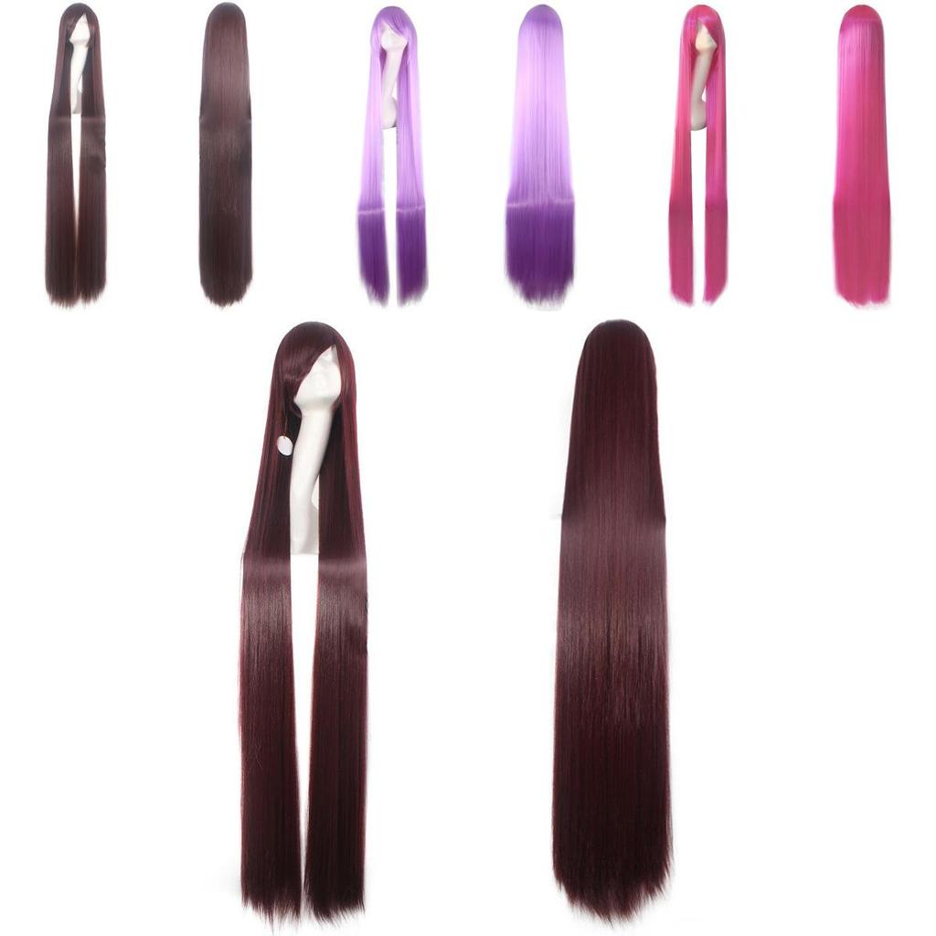 120-150cm Long Straight Cosplay Wig For Men And Women Multi-colored Anime Hair