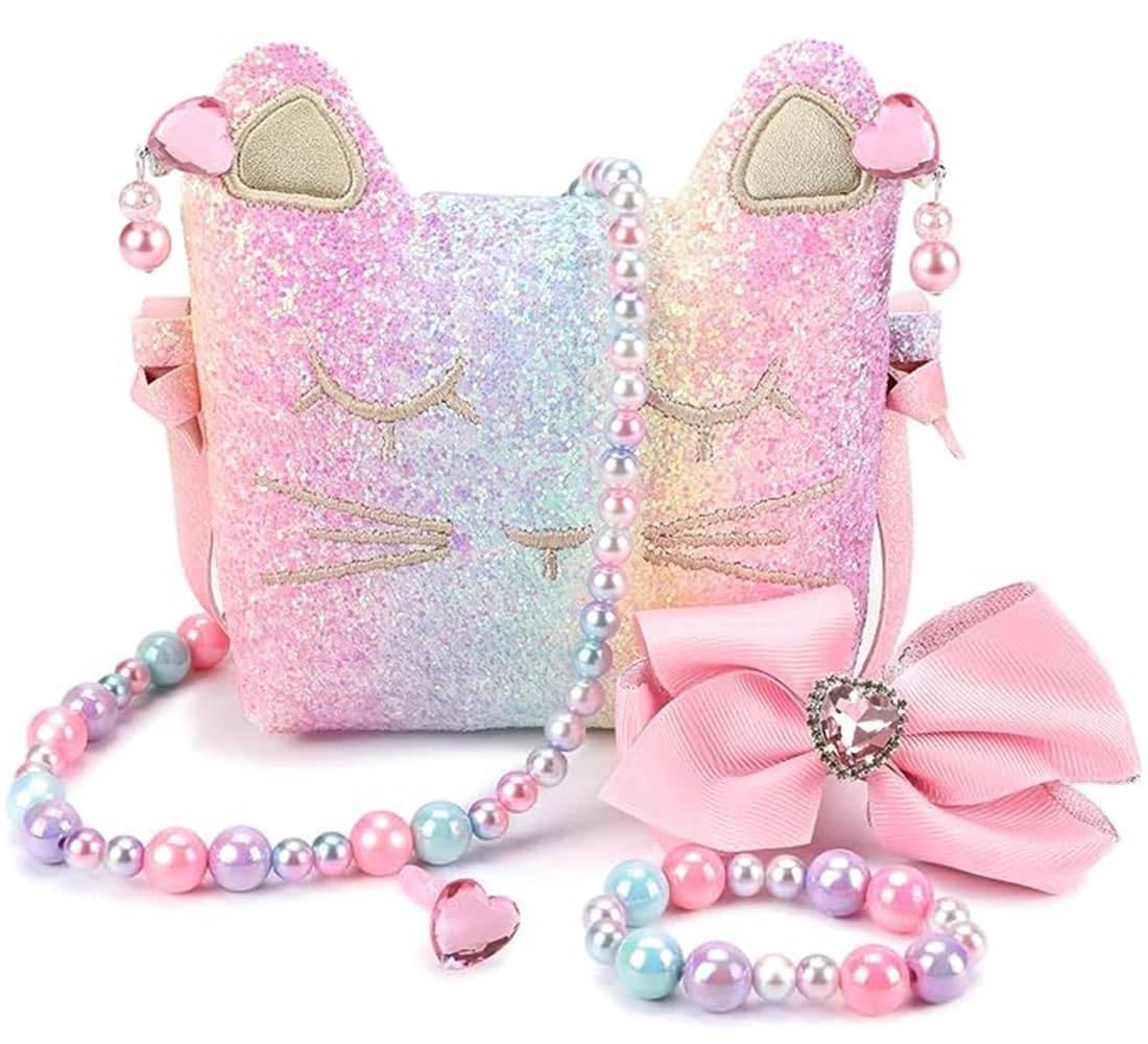 

[Luxureux] Luxury 10 Piece Set Princess Accessories s Glitter Costume Transform into a Princess/Pretend Princess/ // Cosplay (Flash Pink D)