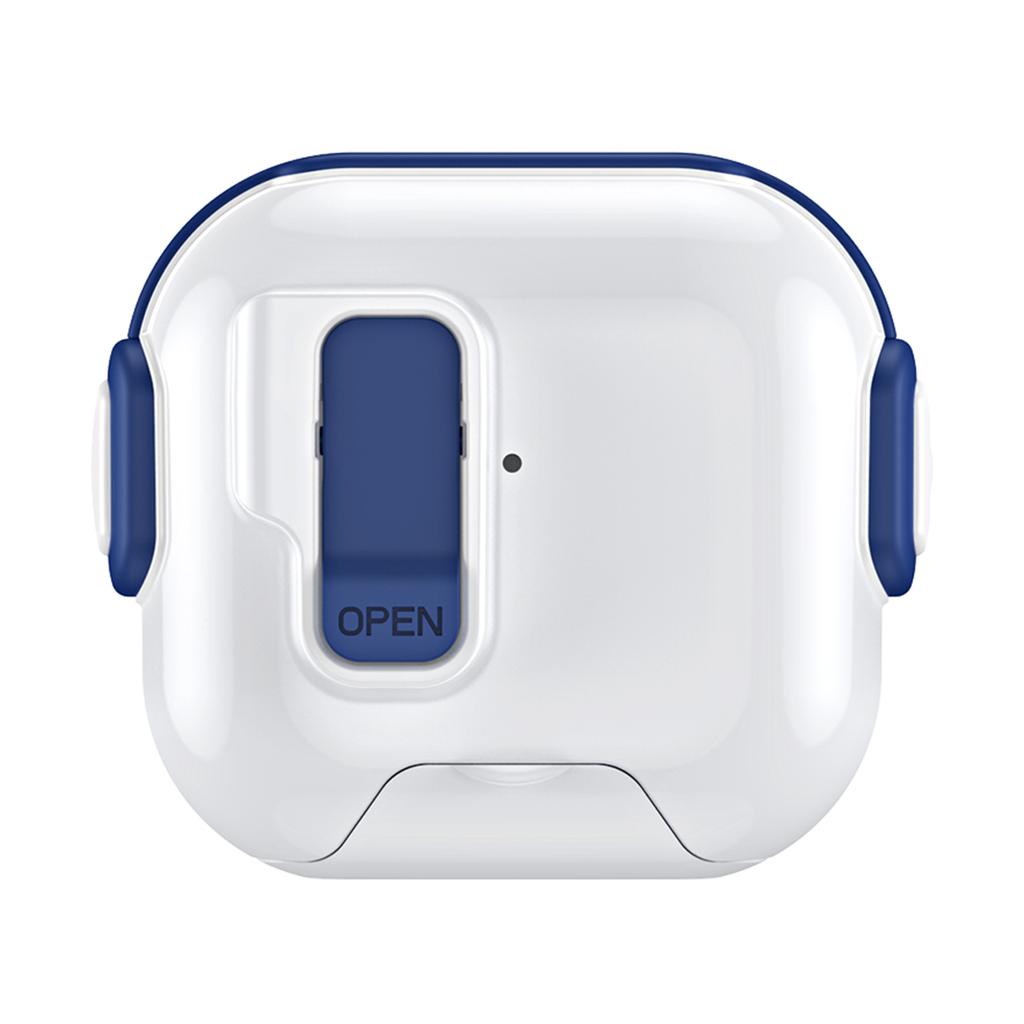 For AirPods 4 Case with Phone Stand Function TPU PC TWS Earbuds Protective Cover