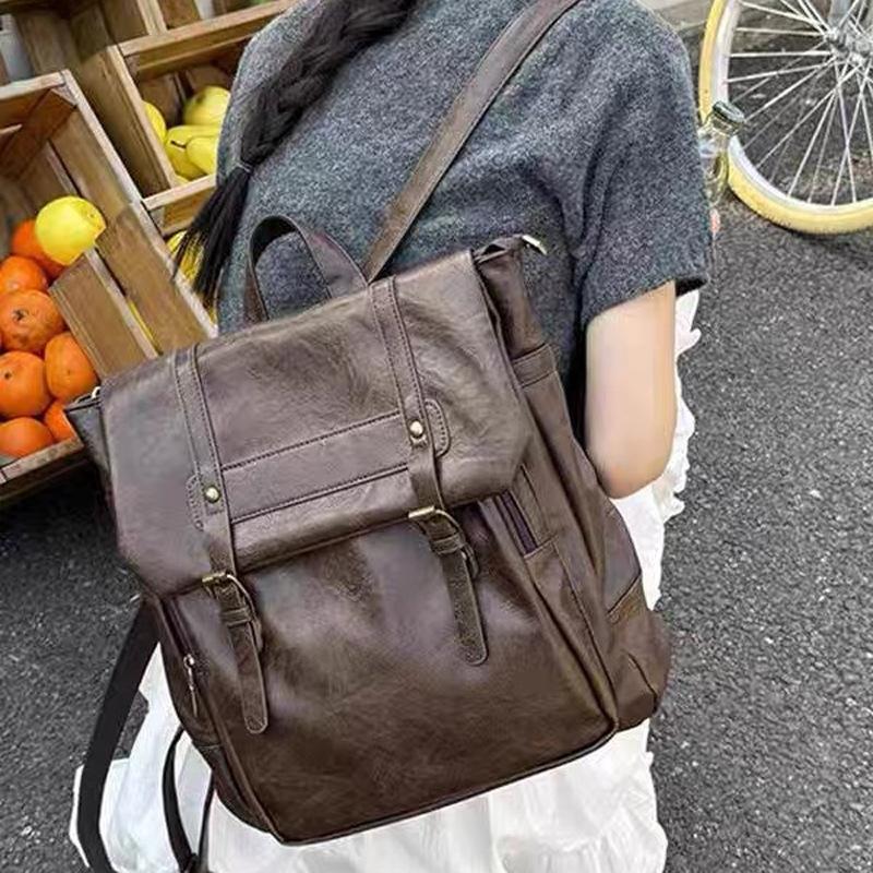 Korean Version Of Large-Capacity British Backpack, College Backpack, Retro Student Cambridge Schoolbag, New Versatile Bag