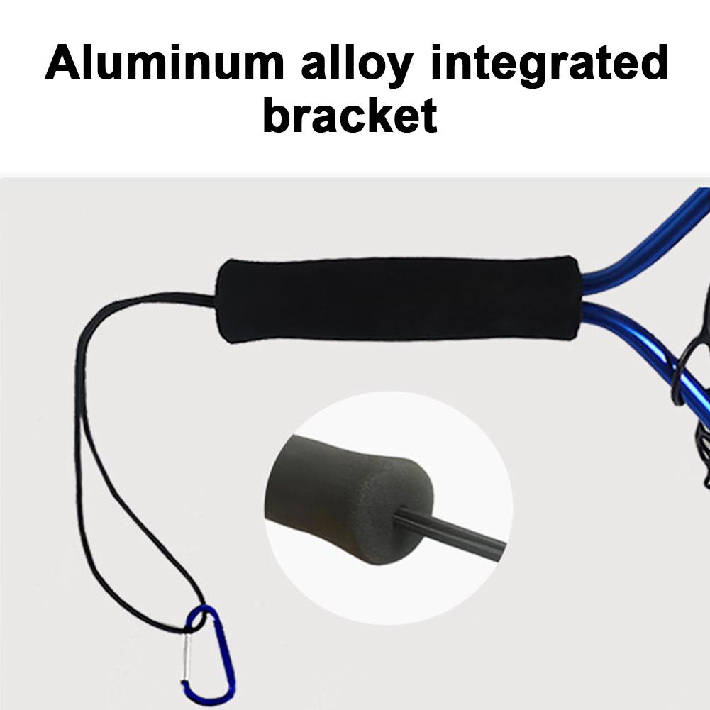 Silicone Fishing Landing Net Soft Fish Net EVA Handle Floating Fishing Net Lightweight Aluminum Alloy Pole for Trout Salmon Bass