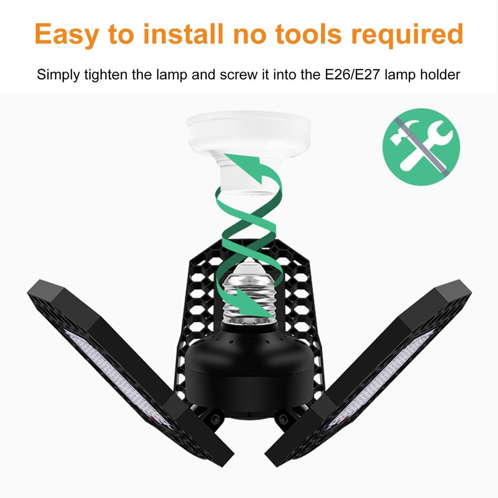 LED Plant Grow Light Foldable Red and Blue Spectrum Plant Light Triple Leaf Trellis Nursery Grow Lights