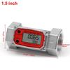 High Precision Digital Display Turbine Flow Meter Fuel Flowmeter Measuring Diesel Kerosenes Gasolines Water Methanol 1/1.5/2inch