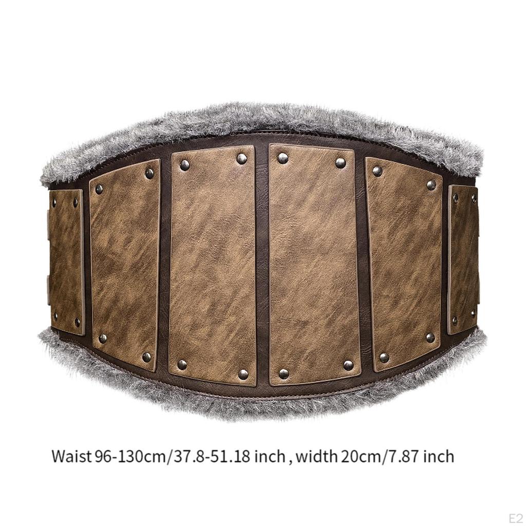 Men Leather Corset Belt Fashion Wide for Anniversaries Pants Blouse