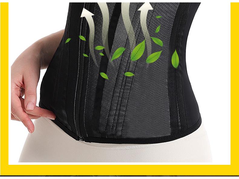 Adjustable Sweat-Wicking Body Shaper Sports Vest with Three-Row Buckle