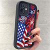 Five-Color Fireworks Stepped Black Groove Case for iPhone 15/16/17 Pro Max
