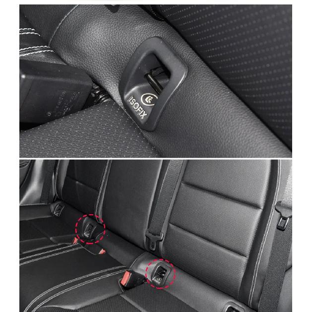 Kryt přepínače ISOFIX pro dětskou autosedačku Černý pro Mercedes Benz Třída A CLA GLA W156 W177 W176 A1769230100 Černý Béžový