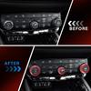 for Dodge Durango Knob Cover    2024 2025 2026 Air Condition Decorated Button Knob Covers AC Switch Volume Tune Controller Aluminum Alloy Trim (Red)