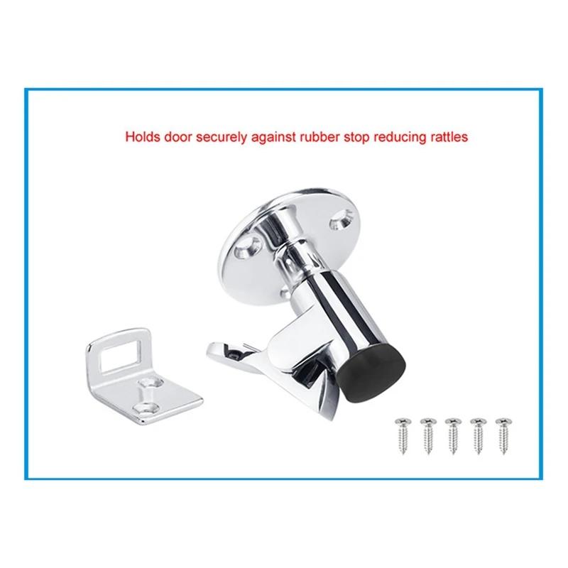 Stainless Steel 316 Boat Door Stopper with Spring Latch for Yacht & RV/Motorhome