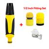 360° Rotatable High-Pressure Water Gun Adjustable Multi-Spray Nozzle with Hose Kit for Garden Watering Car Wash Balcony Cleaning
