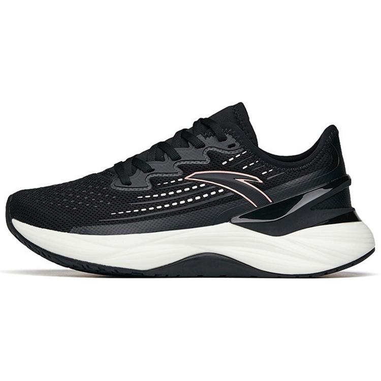 New Anta Tron 2.0 Durable Breathable Low Top Running Shoes Women's Black Thickened Edition 122215586-11