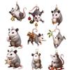 Christmas Advent Calendar Colorful Bells Possum Design 24-Day Countdown Christmas Tree Pendant Festive Ornaments