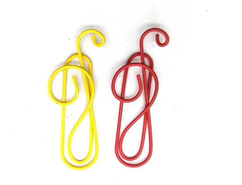 12 Stück/Los Bunte Musik-Büroklammern Metall Lesezeichen Ordner Memo Bindematerialien Schule Büro Schreibwaren Büroklammern Zubehör