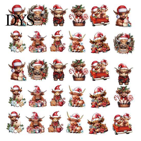Horse-themed Christmas Decor Horse Ornaments 2D Acrylic Vintage Tree Hanging Keepsake Ornament Decoration Western Theme Animal for Xmas Home Realistic