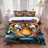 3pcs Tiger Print Duvet Cover Set, Cover For Bedroom Guest Room (1 Duvet Cover + 2 Pillowcase, Without Quilt),  Yy250922136