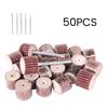 Sanding Grit Flap Polishing Wheels Disc Roulette Dremel Tool Accessories Shutter Impeller Rotary 50PCS Sandpaper For woodworking